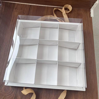 Boîte blanche pour emballage de gâteaux, muffins et cupcakes, capacité 9 unités, pour pâtisserie