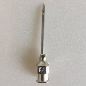 Aguja de jeringa de 13mm LUER hipodérmica de acero inoxidable al por mayor para aplicación de animales de aves de corral - Product Image 5