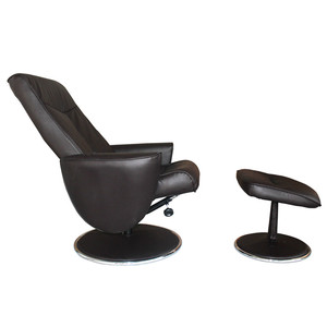 Sillón Reclinable de Cuero PU Cómodo con <span class=keywords><strong>Taburete</strong></span>, Precio de Fábrica, Silla de Ocio para TV en Casa - Product Image 2