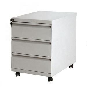Archivador Metálico Móvil con Ruedas y 3 Cajones, con Cerradura, para Oficina Moderna, en Oferta - Product Image 1
