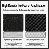 Mousse insonorisante et isolante en polyuréthane 100% moderne, ignifuge, orange et noire, pour enregistrement, personnalisable en usine
