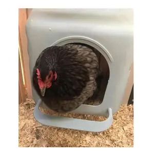 Популярные птицефабрика повесить куриных яиц гнездовой ящик пластиковый курятник гнездо коробки для курицы несушки/