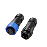 Connecteur Circulaire 10A M16 Autobloquant Étanche IP67 – Terminal d'Alimentation Assemblé pour Capteurs Industriels et Systèmes de Contrôle d'Automatisation
