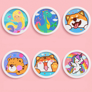 Dessin animé <span class=keywords><strong>licorne</strong></span> bricolage <span class=keywords><strong>diamant</strong></span> peinture Kit rond encadré cristal Art Puzzle pour enfants Animal <span class=keywords><strong>diamant</strong></span> peinture - Product Image 6