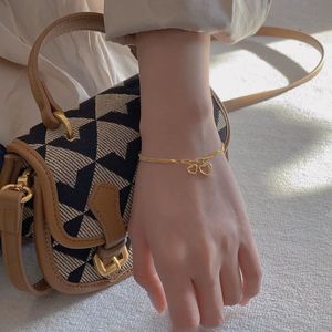 Xinfly 18K Real Gold <b>Bracelet</b> Two Hollow Hearts Fine Jewelry Unisex Classic <b>Cute</b> Yellow Gold - Product Image 2