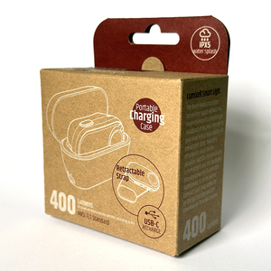 400 Lumen Retractable Headlamp with Portable Charging Case, <b>Type</b>-<b>C</b> Rechargeable, IPX4, 6 Modes, 700mAh Battery - Product Image 6