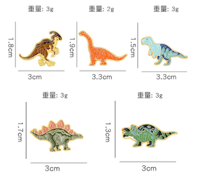 Nuevo Producto: Broches de Esmalte de Dinosaurios, Lindos Broches de Animales (Pterodáctilo, Triceratops, Estegosaurio, Tiranosaurio <span class=keywords><strong>Rex</strong></span>) para Solapa - Product Image 6