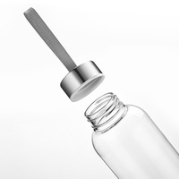 Bouteille d'eau en plastique réutilisable avec logo personnalisé, anti-fuite, portable, pour les sports de plein air