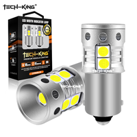Ampoules LED 12V-36V Blanches Bleues Jaunes BA9S T11 T4W 3030 9 LED pour Feux de Position Arrière de Voiture et Feux de Recul Sans Erreur 6000K