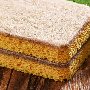 แผ่นล้างจานทำจากเยื่อไม้ธรรมชาติทำจากผ้าฝ้ายแบบไม่ติดน้ำมันทำความสะอาดจานในครัวได้ง่าย - Product Image 4