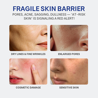 Ensemble de poudre lyophilisée de peptide de cuivre bleu GHK Cu personnalisé OEM pour raffermir et lutter contre le vieillissement de la peau, soin du visage, soin de la peau