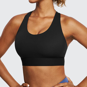 Soutien-gorge de sport à dos nageur à impact élevé, bretelles réglables, avec coussinets amovibles pour femmes, fabrication OEM personnalisée - Product Image 3