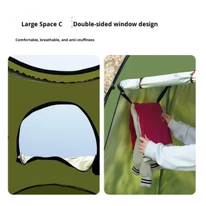 Foreign Trade Four-season Waterproof Camping Changing Toilet <strong>Tent</strong> Outdoor Portable Thickened Polyester 4 Ground Pegs - Product Image 5