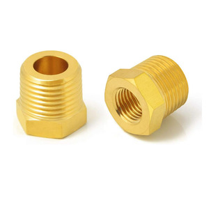 ข้อต่อท่อเกลียวลดทองเหลือง3/8ข้อต่อ "NPT อะแดปเตอร์ตัวผู้ X 1/4" อะแดปเตอร์ตัวเมีย NPT - Product Image 6
