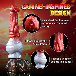 Dildo grande con nudo y ventosa, de silicona suave, para estimulación anal y del punto G, juguete para la masturbación de mujeres y hombres. - Product Image 2