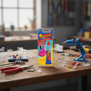 Adesivo plastico flessibile da 20 ml per riparazione di plastica e forniture per artigianato - Product Image 2