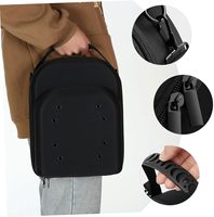 Sac de rangement pour casquettes avec logo personnalisé, poignée de transport et bandoulière, facile à transporter, organiseur de casquettes de baseball pour 6 casquettes