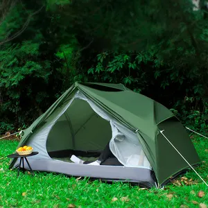 Açık kamp çadır dağcılık alüminyum kutup çift çadır dört sezon kamp ultra hafif taşınabilir çadır su geçirmez