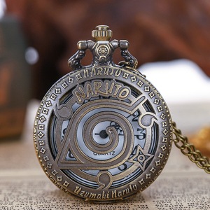 <span class=keywords><strong>Montre</strong></span> de poche vintage en acier inoxydable <span class=keywords><strong>à</strong></span> quartz, style anime japonais, avec <span class=keywords><strong>pendentif</strong></span> collier <span class=keywords><strong>à</strong></span> bascule, motif dessin animé, pour le commerce transfrontalier - Product Image 2