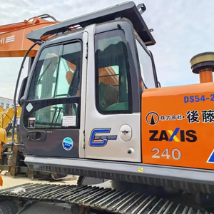 Excavatrice Hitachi ZX240 d'occasion, 24 tonnes, 125 kW, avec moteur, boîte de vitesses, PLC, engins de génie civil et de construction, prête à être expédiée - Product Image 1