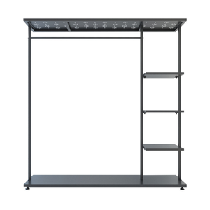 Espositore da Terra per Abbigliamento, Appendiabiti per Negozio, Scaffale in Ferro per Esposizione Abbigliamento Femminile - Product Image 4