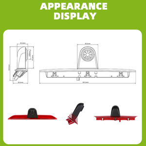 HD 720P Xe Phanh Ánh Sáng & Đảo chiều Sao Lưu Máy Ảnh Với 6 IR LED Không Thấm Nước Cho Ford Quá Cảnh Van Night View Hỗ Trợ Đậu Xe - Product Image 3