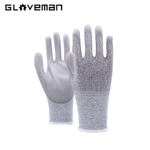 GLOVEMAN Nivel 5 HPPE Anti Corte Resistente Construcción Industrial Seguridad Trabajo Pantalla táctil Goma Nitrilo Látex <span class=keywords><strong>PU</strong></span> Guantes recubiertos - Product Image 4