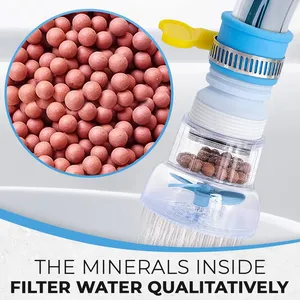 1 pièce Robinet de cuisine rotatif à 360 degrés, dispositif d'extension de robinet réglable pour salle de bain, pulvérisateur économiseur d'eau, accessoires de filtre, Nouveau - Product Image 5