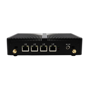 Mini-ordinateur Linux Intel Celeron J1900 4*RJ45 <span class=keywords><strong>Giga</strong></span> LAN, affichage HD VGA, faible consommation TDP 10W, sans ventilateur, mini PC économique - Product Image 1