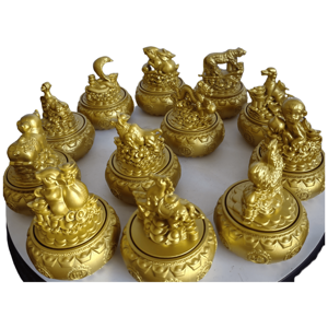 Adornos Giratorios del Zodíaco Animal de Aleación de Zinc Personalizados, Juguetes de Mano, Decoraciones para <span class=keywords><strong>el</strong></span> Hogar, Recuerdos Auspiciosos Fundidos, ¡Venta Caliente! - Product Image 3