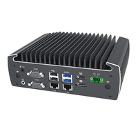 Mini PC sans ventilateur avec Intel Celeron J6412 mémoire DDR4 stockage M.2 6 COM 16 broches GPIO ordinateur industriel intégré pour AU US CN EU