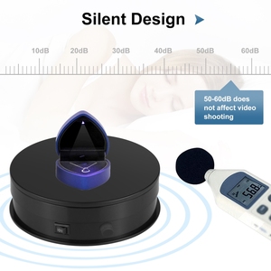 PULUZ-soporte giratorio de mesa giratoria de velocidad ajustable, 15cm, carga: 3kg (negro) - Product Image 5