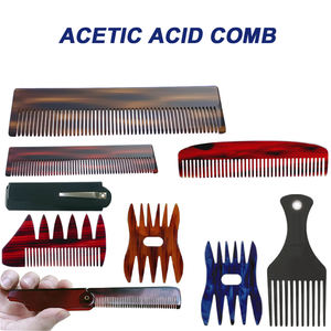 Pettine a denti larghi con logo personalizzato in fabbrica, mini pettine per baffi pieghevole, pettine per coda in metallo - Product Image 5