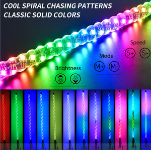 Factory Outlet Rgb Color Whip Light IP67 Led Whip Light Teléfono y Control remoto Led Light Whip para Atv Utv Suv Jeep Vehicle - Product Image 3