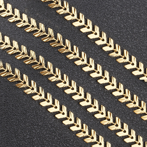Embossed Arrow Airplane Butterfly <b>Necklace</b> <b>Chain</b> | 18K PVD Gold Stainless Steel Clavicle <b>Chain</b> Jewelry Accessory - Product Image 5