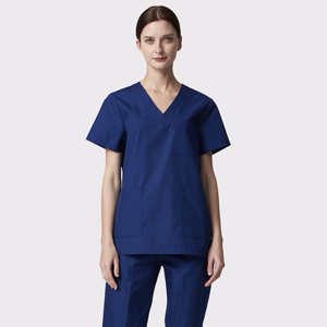 Usine à faible coût coton/Polyester hommes et femmes uniforme hospitalier tout usage soins pour hommes gommage en gros hauts de gommage médical - Product Image 6