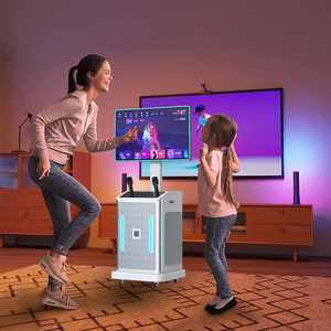 ワイヤレスマイク カラオケセット パーティースピーカー サウンド機器 家庭用カラオケボックス ウーファー付き - Product Image 6
