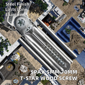 <span class=keywords><strong>Tornillo</strong></span> <span class=keywords><strong>para</strong></span> <span class=keywords><strong>Madera</strong></span> <span class=keywords><strong>SPAX</strong></span> A2 5mm T-STAR Plus, 70mm de Longitud, 100 Piezas, Modelo 1197000500703, Código de Artículo 940910841836, <span class=keywords><strong>Tornillo</strong></span> Plano <span class=keywords><strong>para</strong></span> <span class=keywords><strong>Madera</strong></span> 9527 - Product Image 2