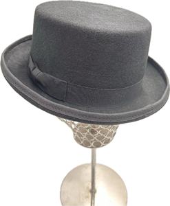 Cylindre classique élégant 100% laine feutre chapeau haut de forme Style victorien fait <span class=keywords><strong>chapelier</strong></span> grand messieurs chapeaux de <span class=keywords><strong>luxe</strong></span> formels pour hommes - Product Image 5