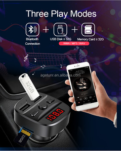 AGETUNR T60 2023 BT V5.0 Émetteur FM Bluetooth Lecteur MP3 sans fil pour voiture pour clé USB/<span class=keywords><strong>carte</strong></span> <span class=keywords><strong>SD</strong></span> Nouveau - Product Image 6