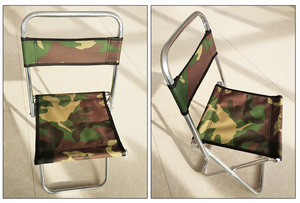 Chaise de camping pliable ultra-légère avec dossier, mini structure métallique, personnalisable avec logo, pour la pêche et les activités de plein air - Product Image 5