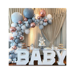 بالجملة حفل زفاف توريد الديكور الأبيض الحب الطفل رسالة فندق بوفيه طاولة الحلوى طاولة العشاء - Product Image 1