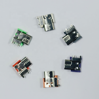 QQX Tersedia banyak warna Tipe C 14 Pin konektor Wanita sudut kanan DIP pemasangan 7.2mm tinggi USB 5A 5V