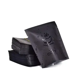 Chấp Nhận Đặt Hàng Tùy Chỉnh Nhôm Foil Cà Phê Nhỏ Pouch Ba Side Sealed Nhỏ Giọt Túi Cà Phê