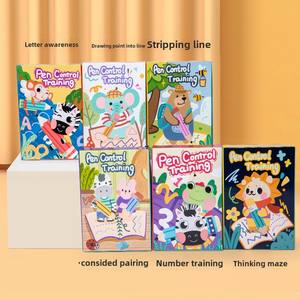 Vroege Educatieve Werkboek Herbruikbare Handschrift Praktijk Copybooks Hout Pen Controle Traceren Van Het Leren Van Kinderen - Product Image 5