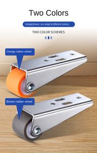 0,8 İnç Özel Kasnaklı Çekmeceli Yemek Masası Görünmez Konteyner Halı Gizli Rulmanlı Paslanmaz Çelik Alçak Tekerlekler - Product Image 4