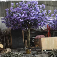 Arbre artificiel de cerisier rose sur mesure de 3,6 m à 3,9 m de haut pour mariages, restaurants, centres commerciaux et aménagements paysagers
