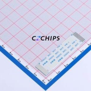 FC-1.0B-12P-50mm FFC Cable (Flexible Flat Cable) P=1mm Connector 12P 1mm 0.3mm Non-Inverting - Product Image 1