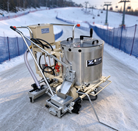Machine de marquage routier portable professionnelle à pulvérisation automatique pour des marquages uniformes et vibrants, et machine de suppression de marquages routiers
