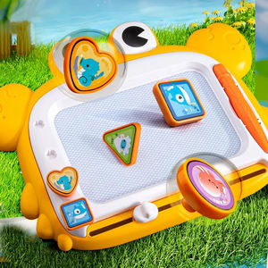MILI mainan papan gambar magnetik kepiting lucu mainan bayi warna-warni dapat dihapus lukisan menulis Doodle Pad menggambar untuk anak-anak - Product Image 3